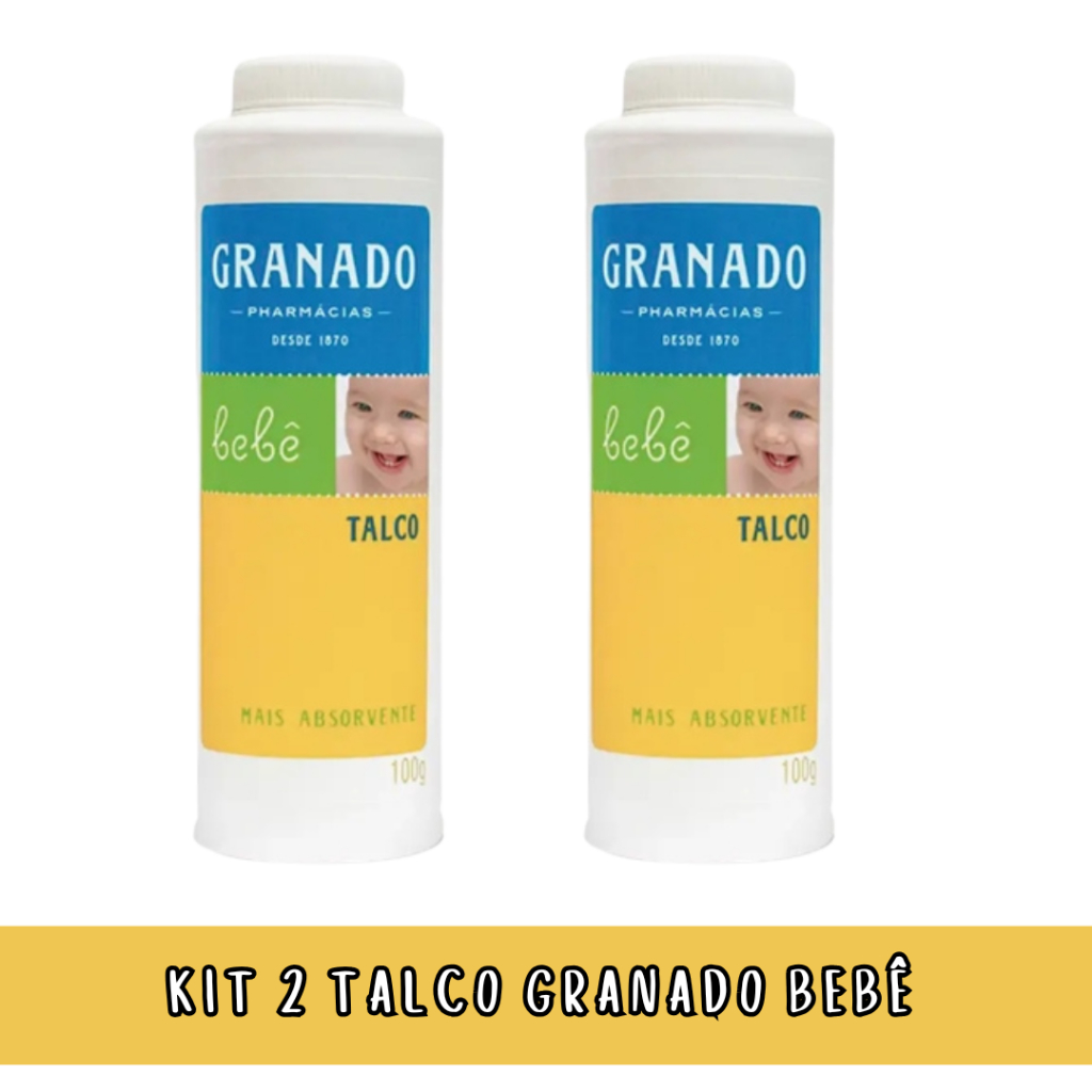 Kit 2 Talco em Pó Granado Bebê Tradicional 100g cada