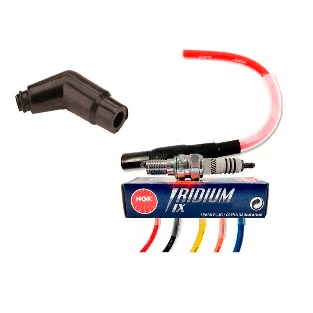 Kit Esportivo Vela Iridium + Cabo Ibooster Cg 150 Titan 160