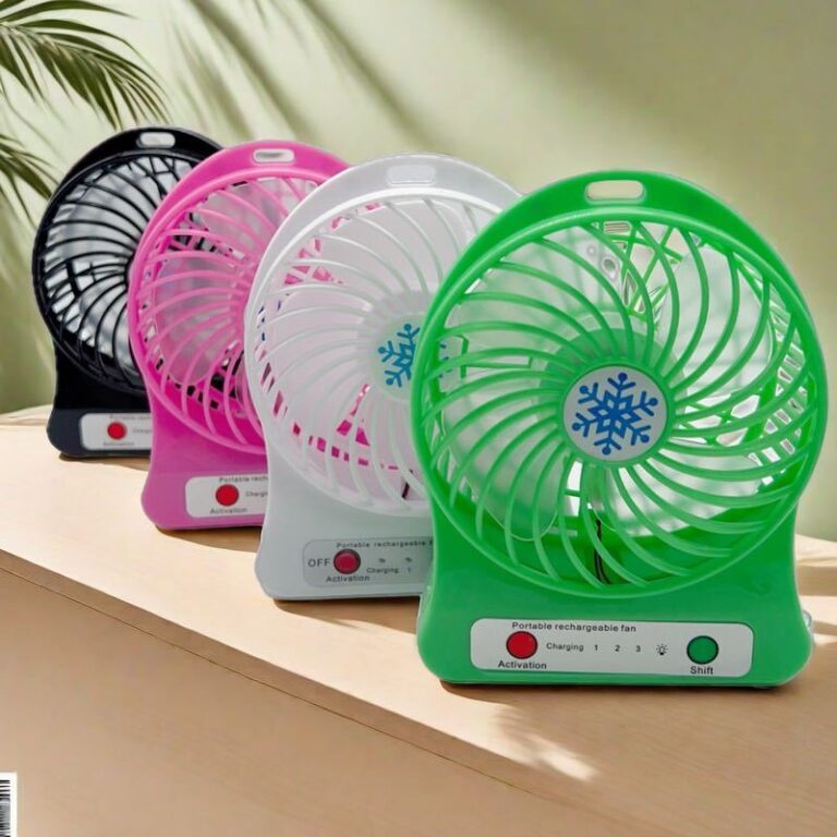 Mini Ventilador Usb Portátil Recarregável com 3 
