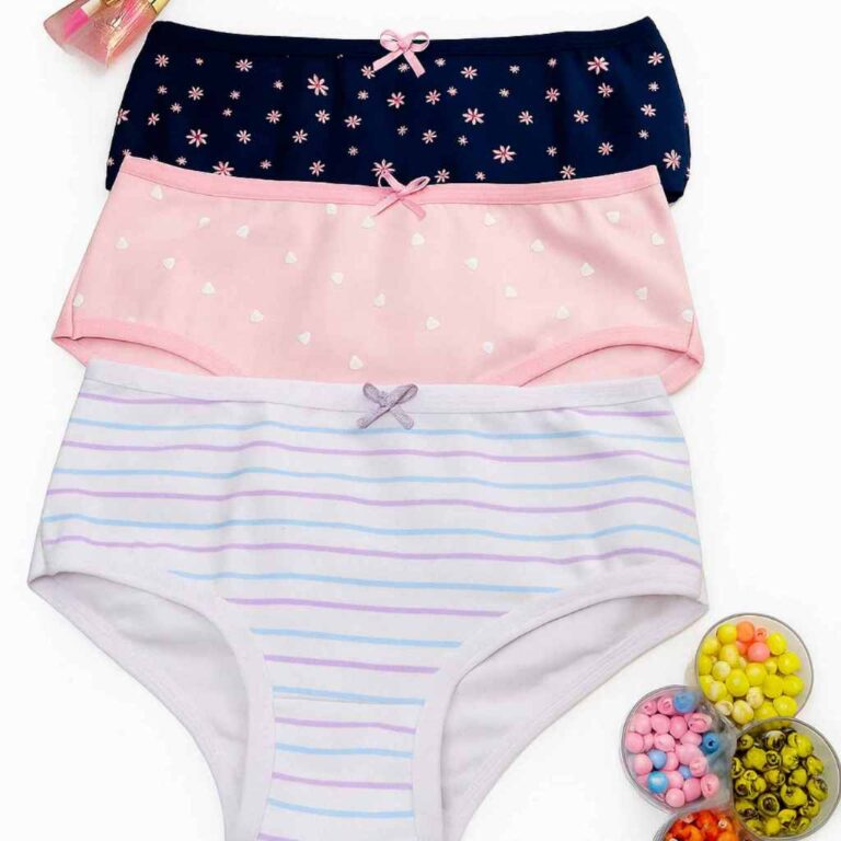 Kit 10 Calcinhas Infantil Menina em Algodão Estam