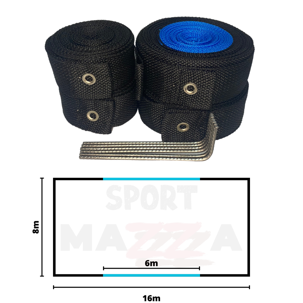 Fita Demarcação Quadra De Beach Tennis 16×8 – Marcação 3m