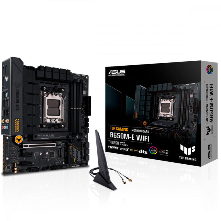 Placa Mãe Asus TUF Gaming Para AMD AM5 B650M-E Wi