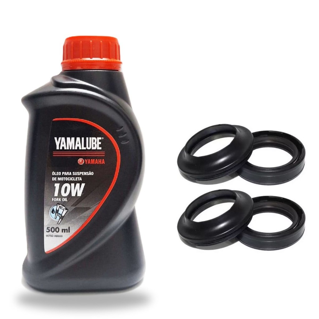 Óleo da Bengala Xtz 125 2002–2012 Yamalube 10w + Retentores e Guarda Pó