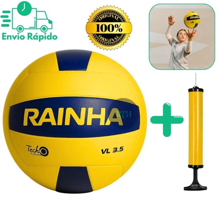 Bola De Vôlei 3.5 Rainha Original E Bomba De Ar P