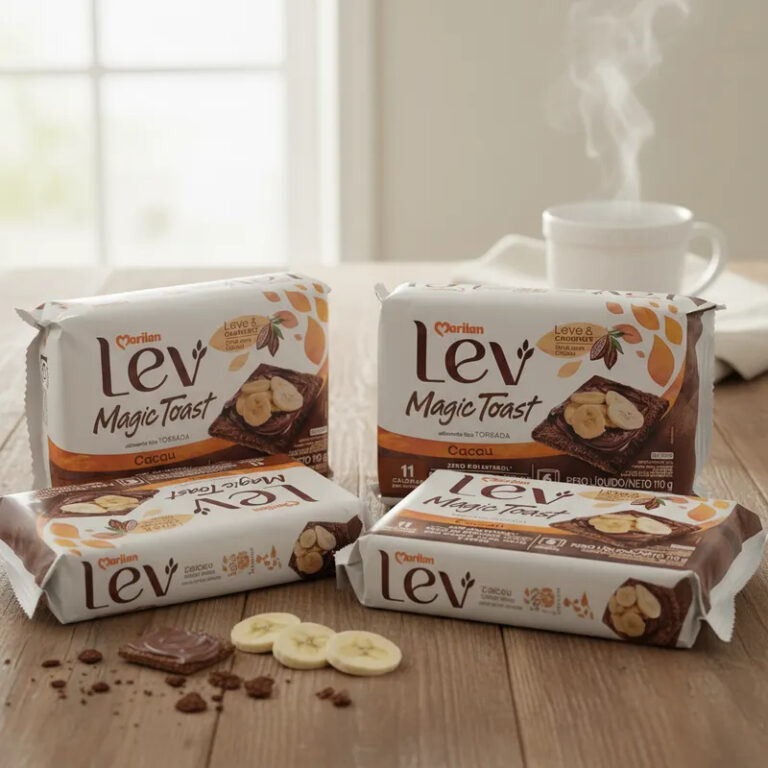 Kit 4 Torrada Marilan Magic Toast Cacau Pacote Com