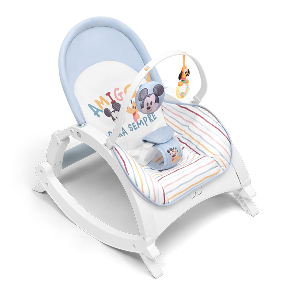 Cadeira de Descanso e Balanço Bebê Musical Mickey Multikids