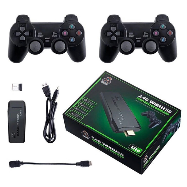 Videogame Stick 10mil 2 Controles Sem Fio Console 