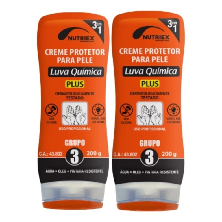 Kit 2 un Luva Química Nutriex Profissional Oficin