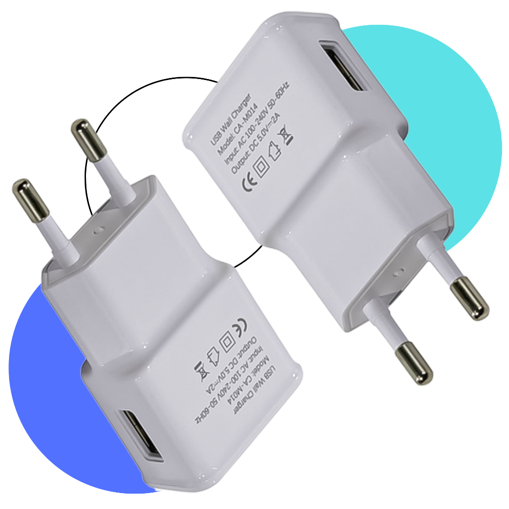 Carregador Tomada Plug Adaptador Fonte 5V 3.1A MAX Mini Carregador Universal Original Portátil Usb