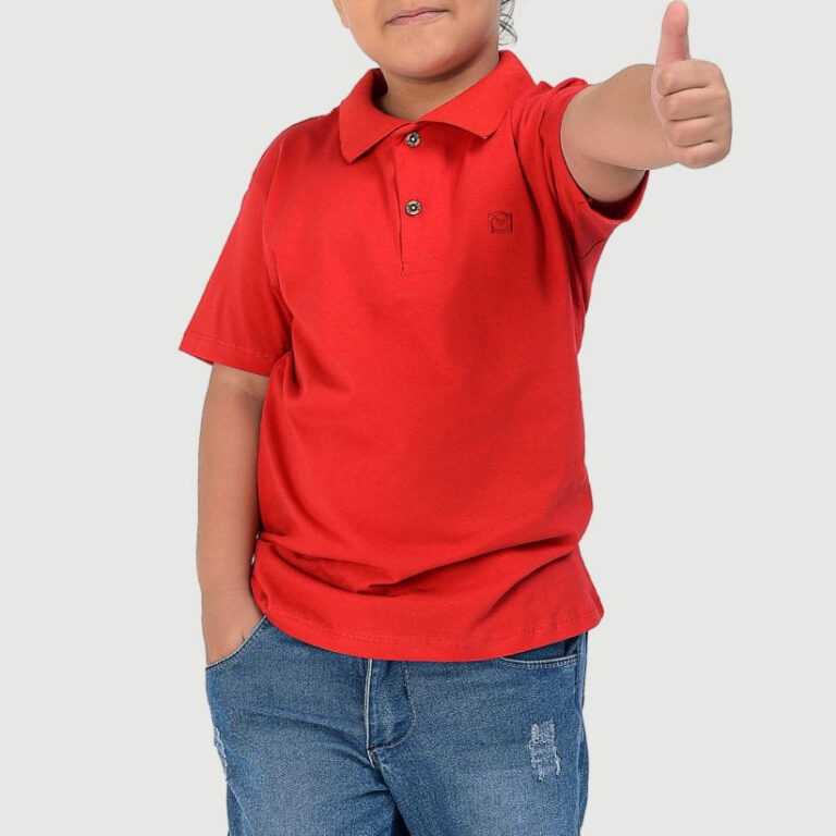 Camisa Polo Infantil Juvenil Masculino Camiseta Go