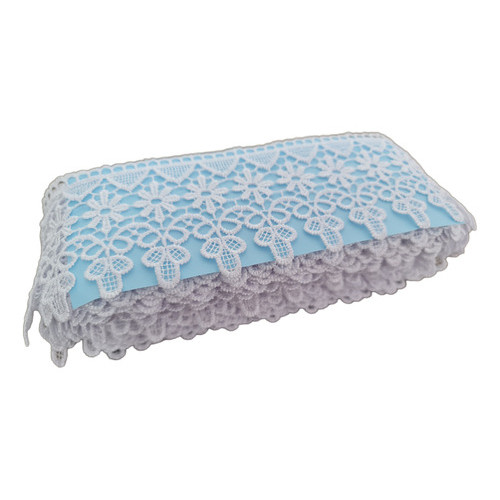 Renda De Guipír Branca 9cm Larga Artesanato ̵