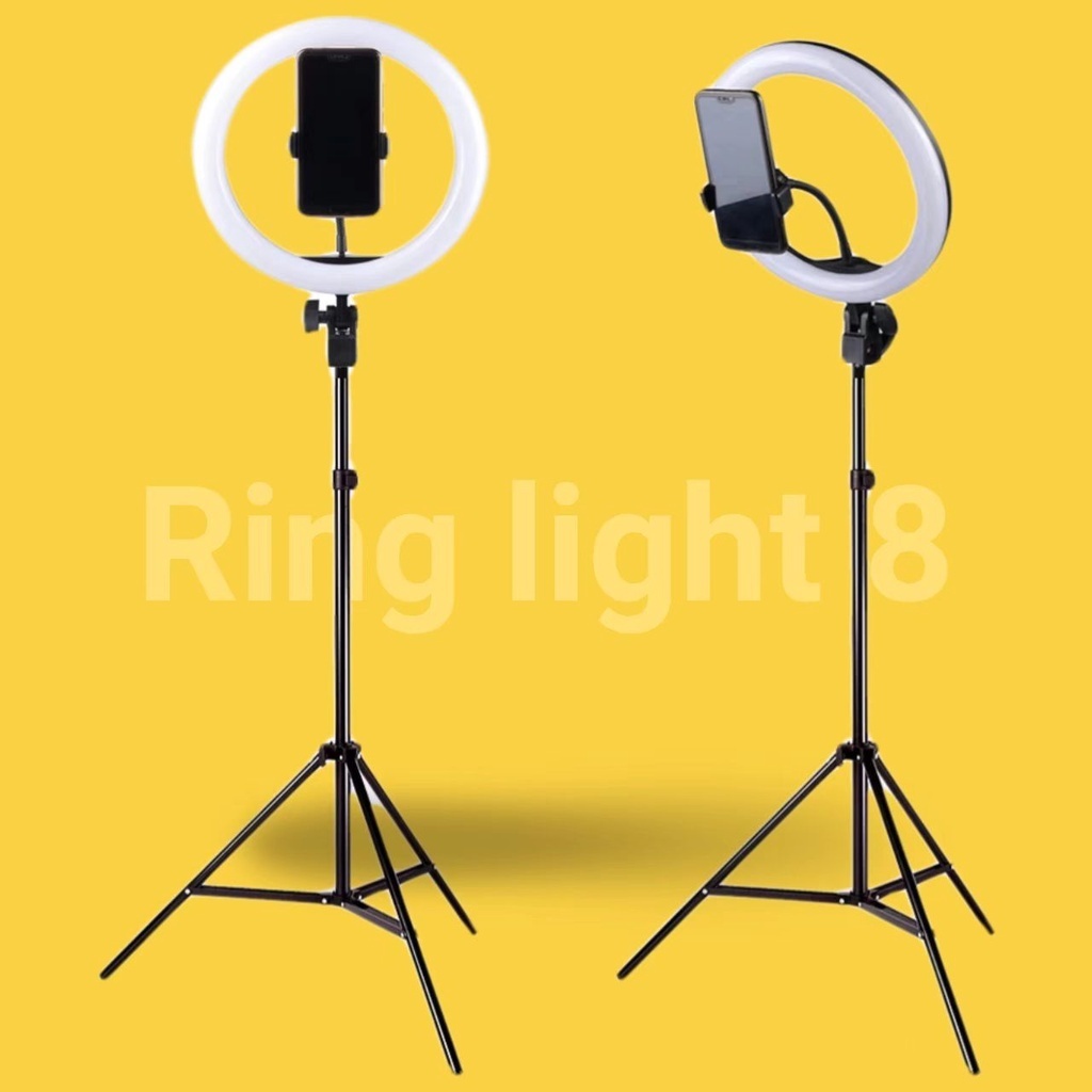 Ring Light Iluminador 8 Polegadas Com Tripé De 2.10 Metro FANG