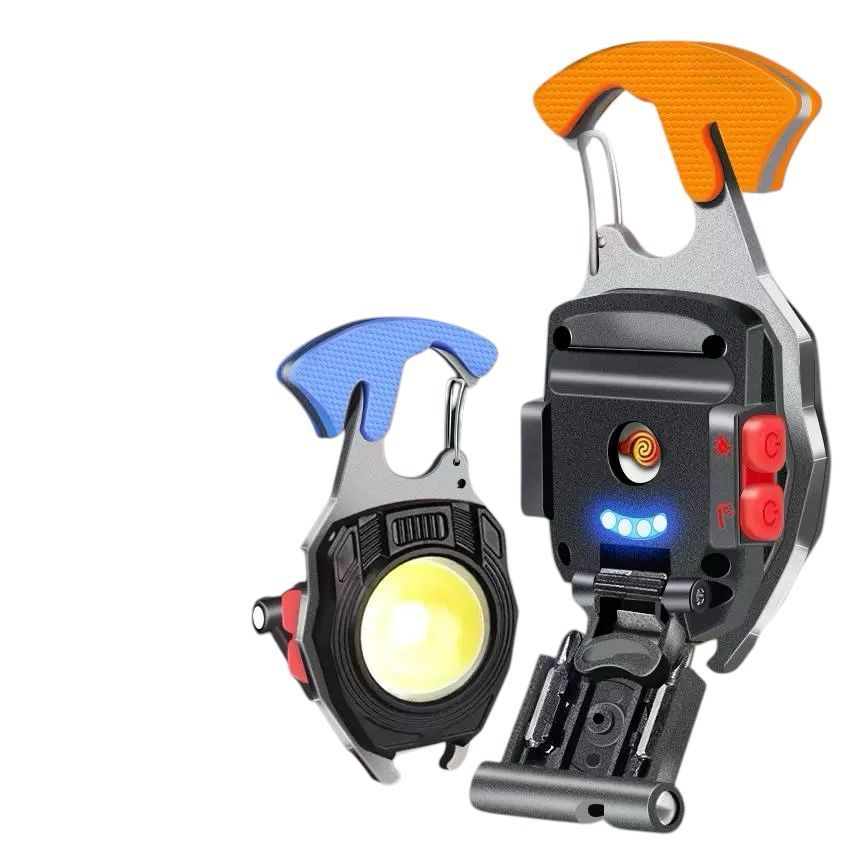 Lanterna De Trabalho Multifuncional COB Mini Chaveiro De Emergência Luz Portátil De Alta Potência