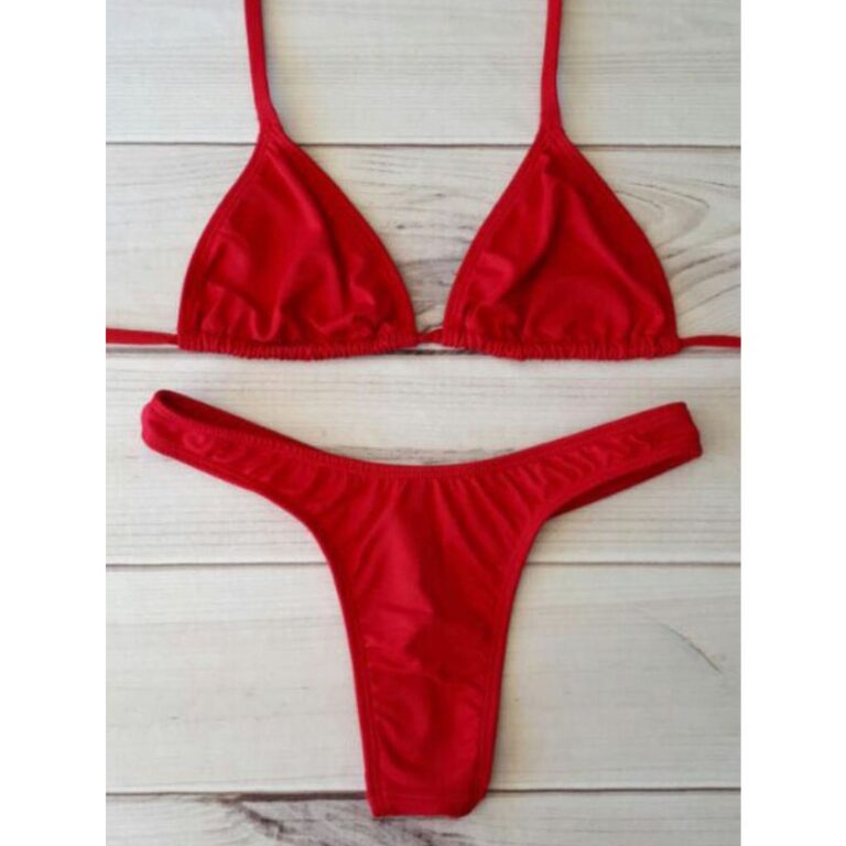 Biquini feminino asa delta fio dental busto cortin