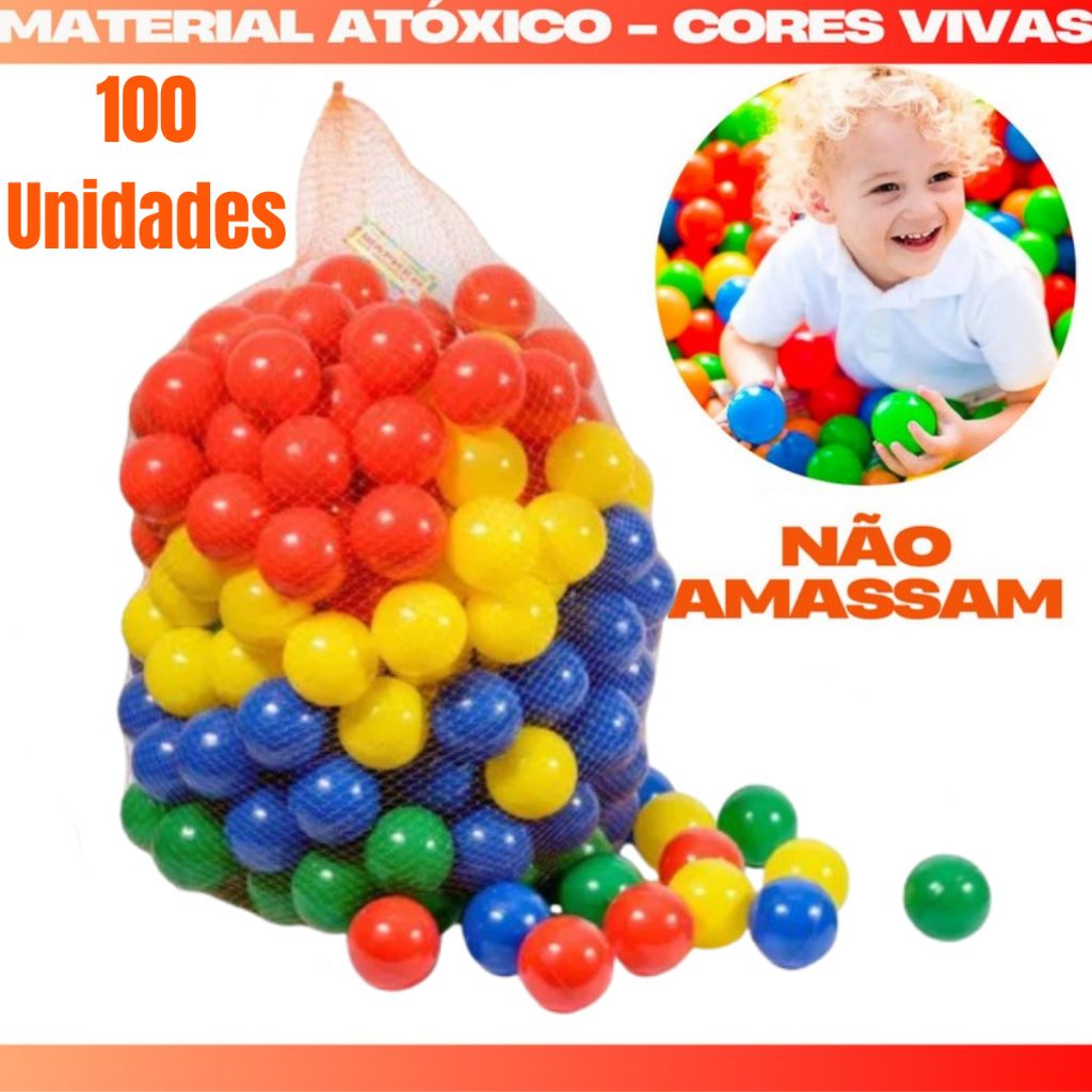 Bolinhas Coloridas Piscina Infantil Bola de Brinquedo Não Amassam Resistente