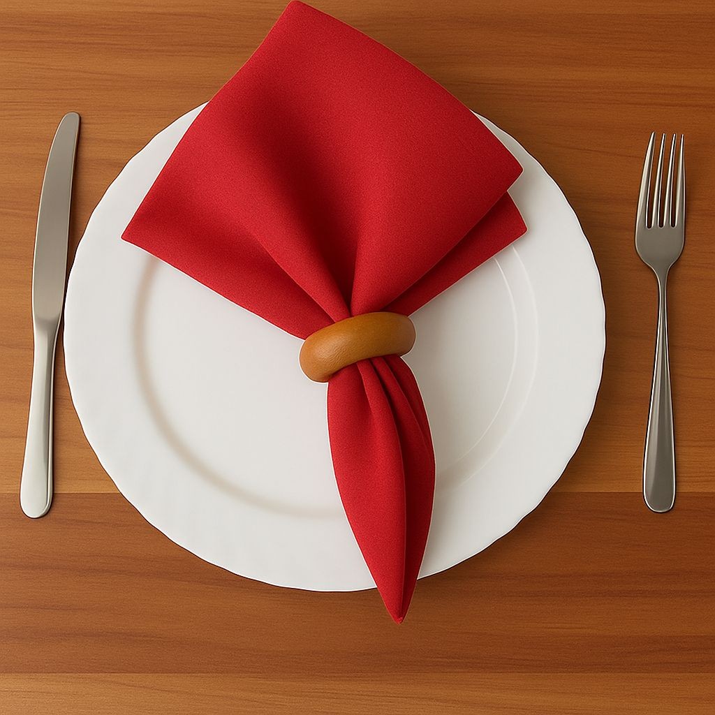 Kit 6 Guardanapos de Tecido Mesa Posta Decoração 36×36 Tecido Alfaiataria Buffet Eventos