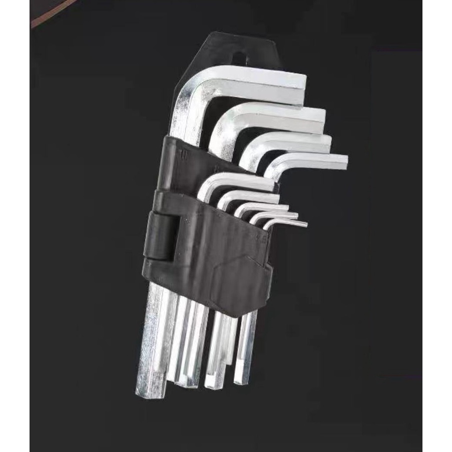 Kit Jogo Ferramentas Chave Hexagonais Allen p/ Bicicleta Bike Ciclismo 9pçs 1.5 a 10mm