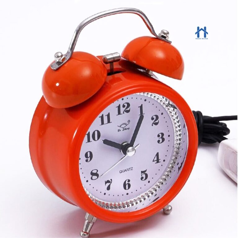 Relogio De Mesa Despertador Retro Vintage Metal Co