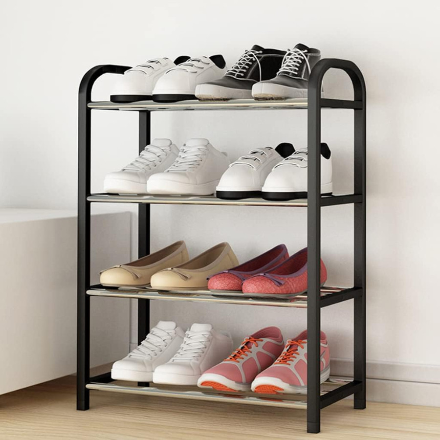 Sapateira 4/5 Andares Organizador de Sapatos Tênis 8/10 Pares Desmontável Multiuso para Sapatos, Liv