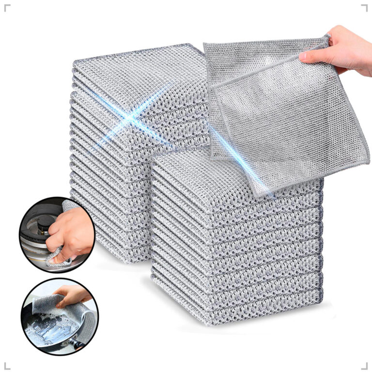 Kit 1/5/10/15/20 Pano de Limpeza Multiuso Metalico