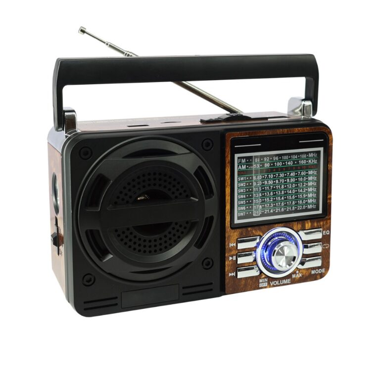 Rádio Retrô Vintage Portátil com bluetooth carr