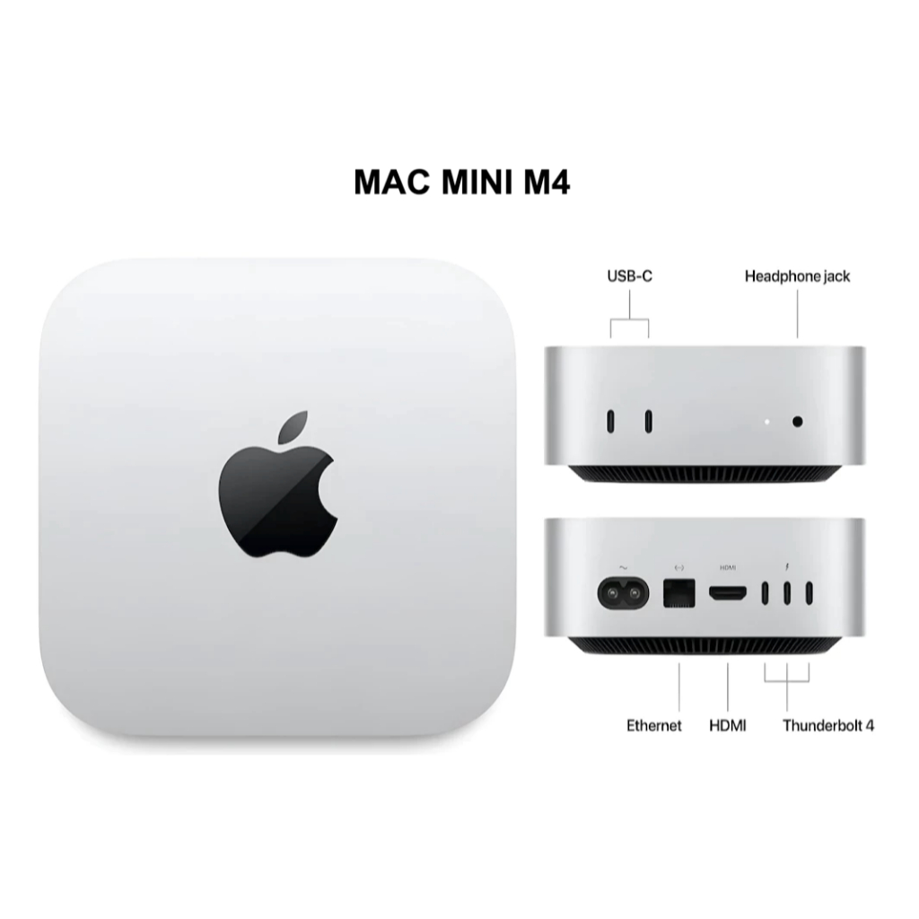 Apple MacMini M4 16.256 GB – Original Lacrado – 1 Ano de Garantia NF