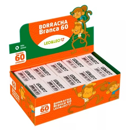 Borracha Leonora 60 Caixa c/ 60 unidades-leoleo