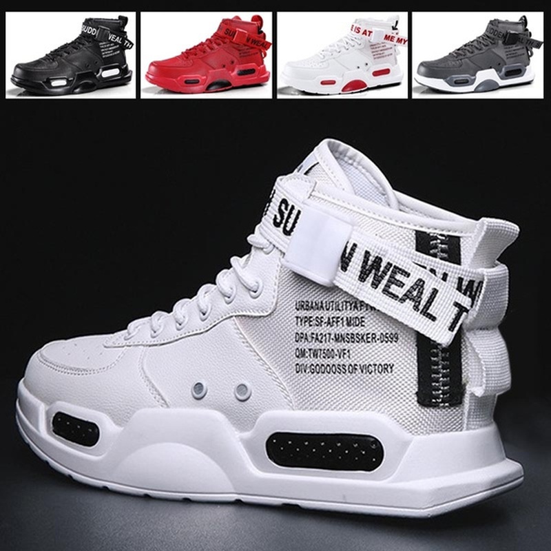 Tendência Masculina Tênis De Alta Moda Basquetebol Sapatos Esportivos