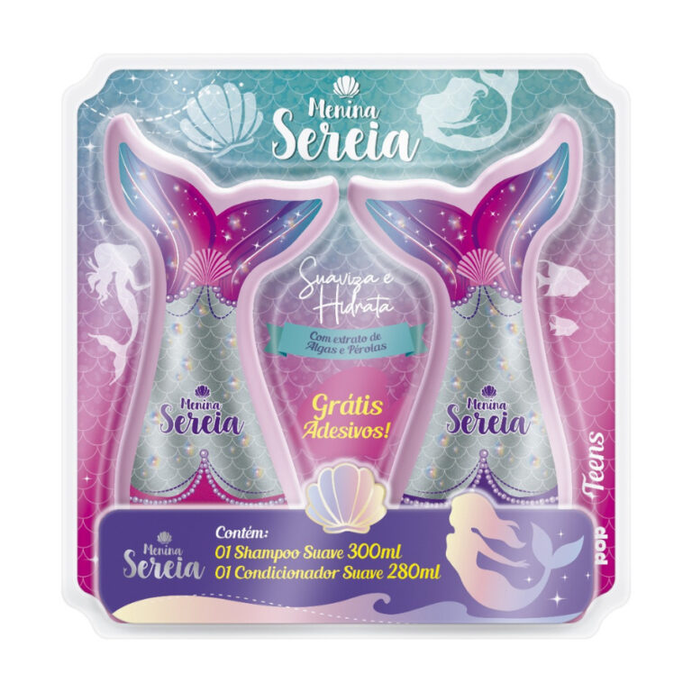 Funny Pop Kit Menina Sereia Shampoo 300ml Condicio