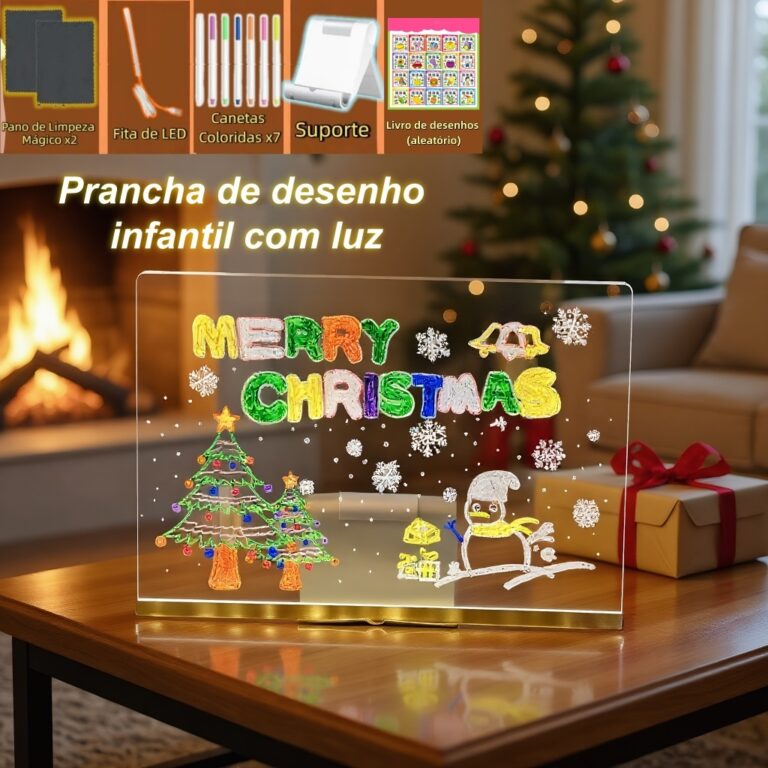 Prancheta De Desenho Colorida Led Para Presente In