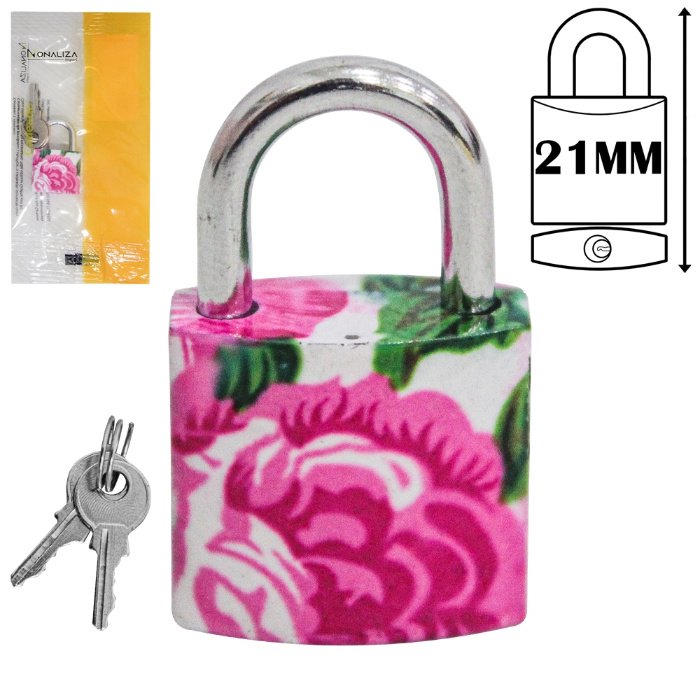 CADEADO 21MM HASTE CURTA COM 2 CHAVES Código 3706908