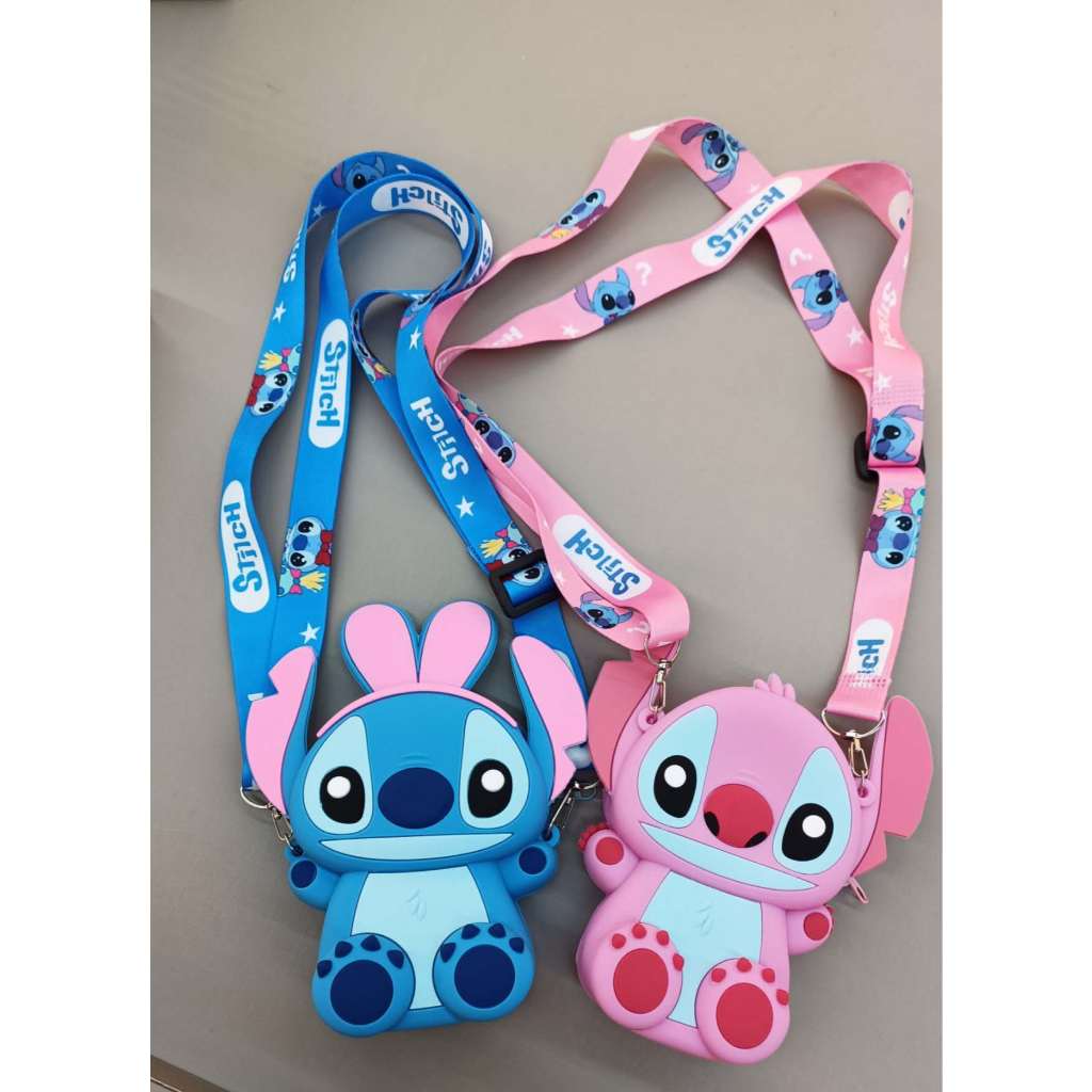 Bolsa Disney Stitch Para Mulheres, Novo Nicho Saco De Telefone De Silicone Para Meninas E Crianças,