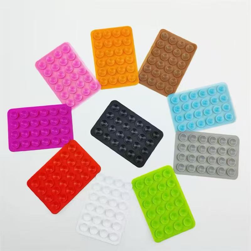 Capinha de Celular com Suporte de Silicone e Ventosa  Colorida, Ideal para Uso Diário