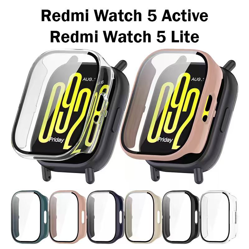 FE Crepúsculo Case Para Redmi Watch 5 Active / Lite Hard PC Case Capa Protetora De Tela De Vidro Tem