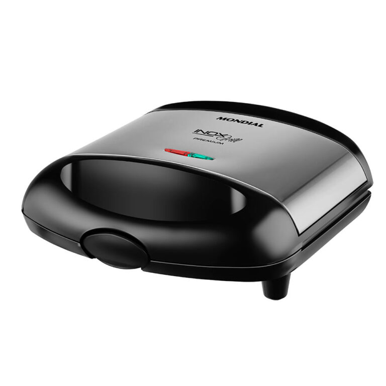 Grill e Sanduicheira Premium Mondial Preto e Inox 