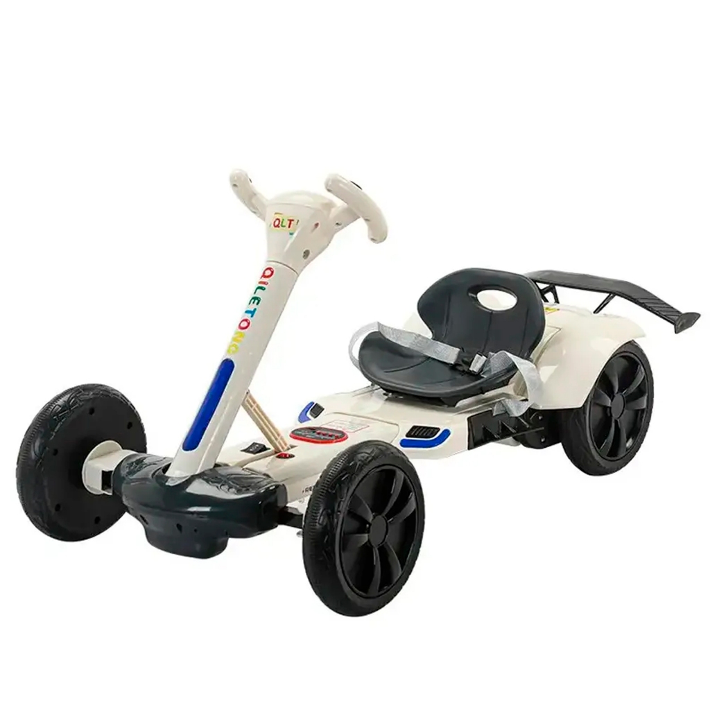 Mini Carro Carrinho Elétrico Motorizado Infantil Conect Kart Suporta 25Kg Com Luz