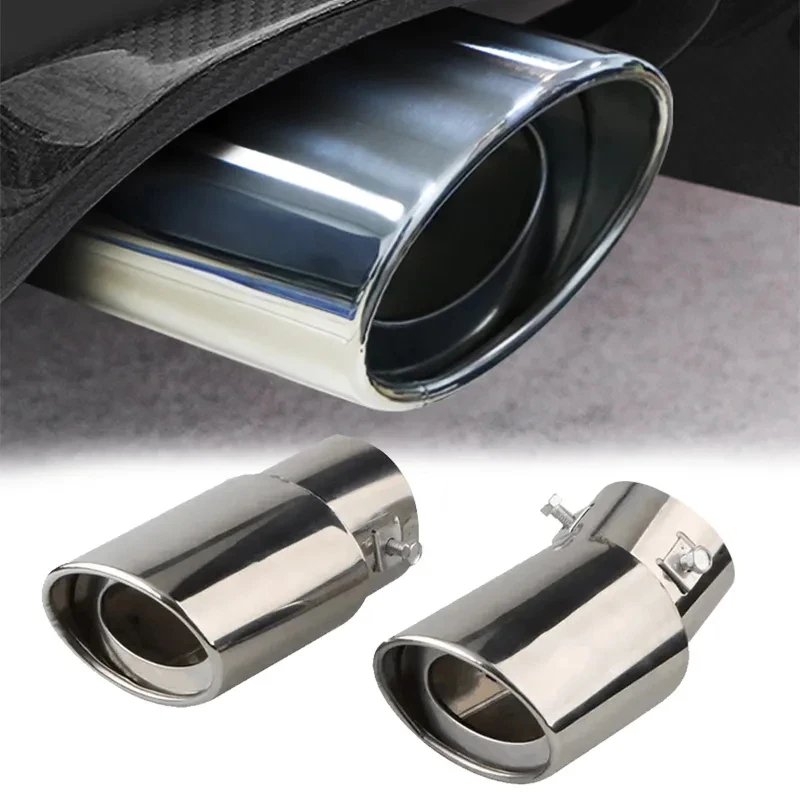 Ponteira Escapamento Esportiva Automotivo Inox Modelo Curvada Profissional