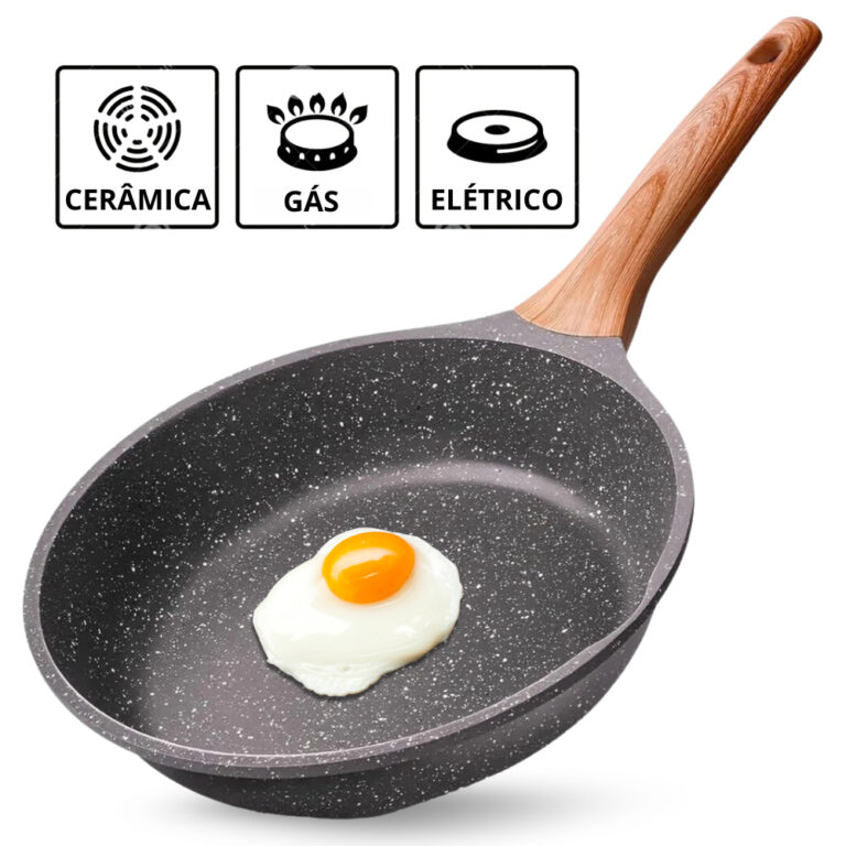 Frigideira Antiaderente Cerâmica Fundo Triplo Cab