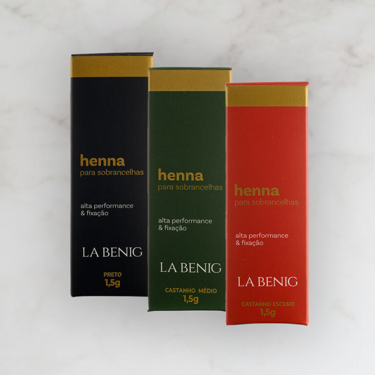 Kit 3 Henna La Benig Para Sobrancelhas Promoção