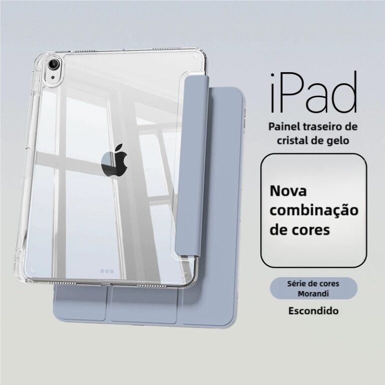 Capa De Proteção Para Ipad Com Design Transparen