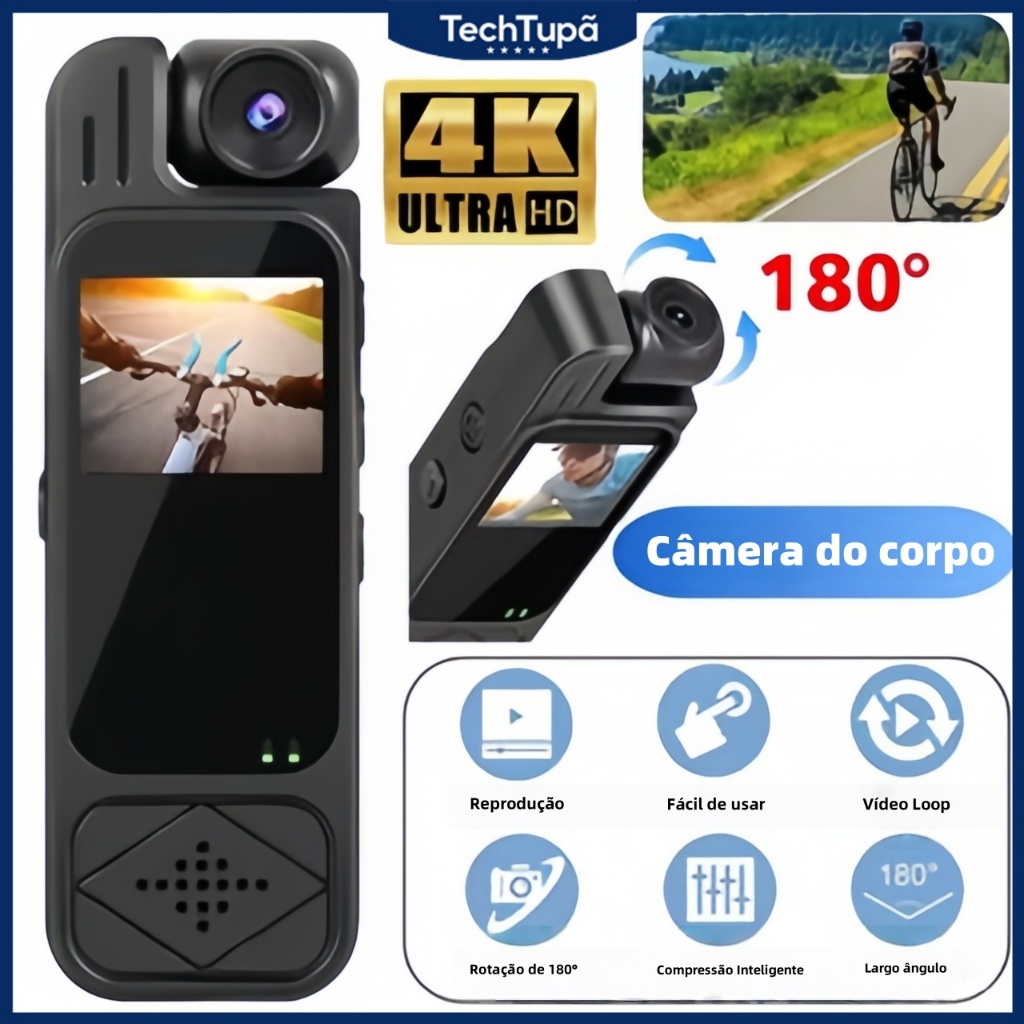 4K HD Mini Gravador Digital De Vídeo Câmera De Visão Noturna Infravermelha Portátil Câmera Movimento