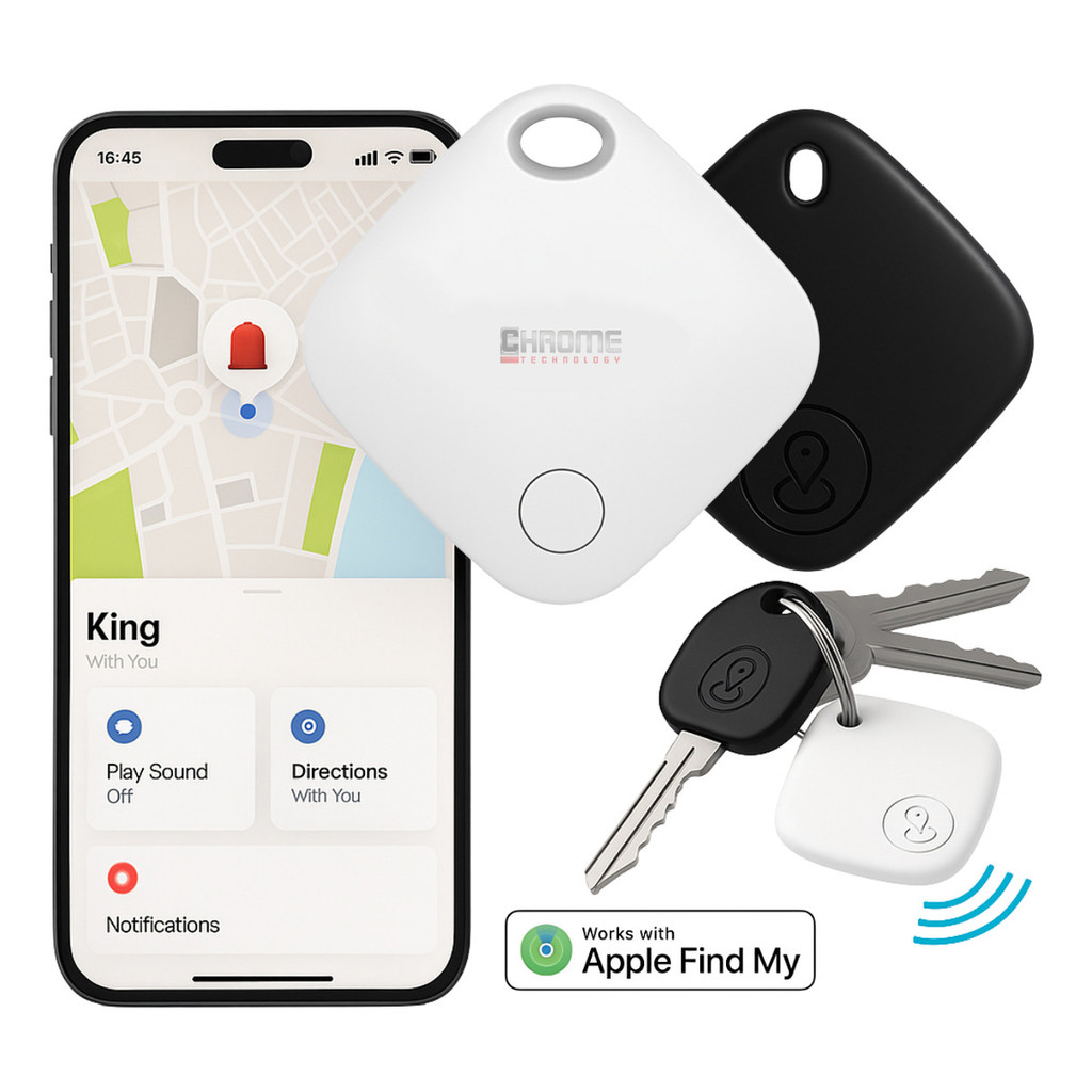 KIT Rastreador Bluetooth Smart AirTag p/ iPhone  Localizador iOS p/ Pets, Chaves e Objetos Perdidos