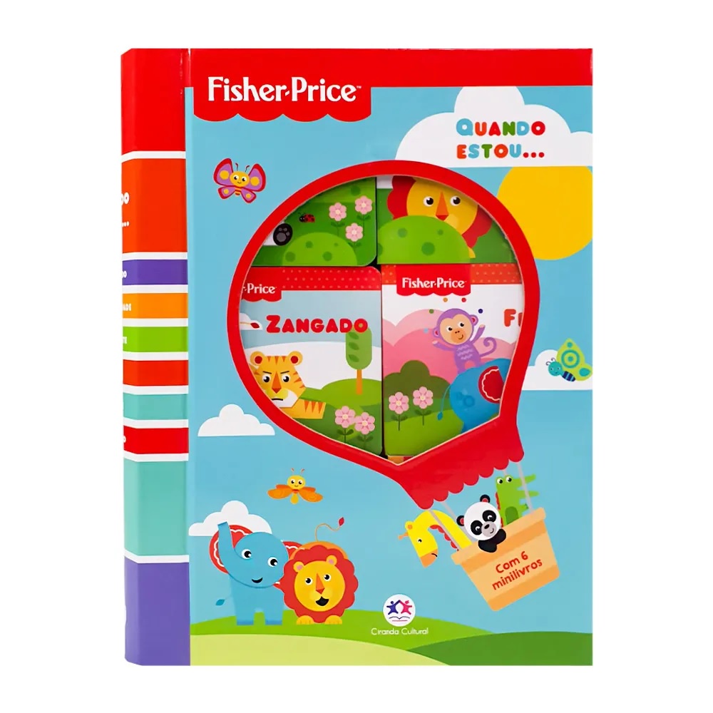 Box com 6 Minilivros Fisher-Price – Quando estou… | Ciranda Cultural