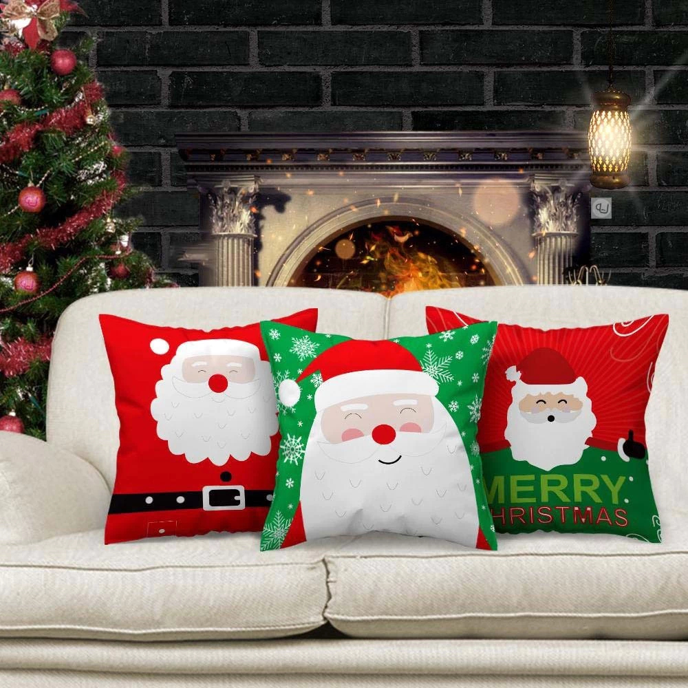 Kit 3 Capas de Natal Para Almofadas 45×45