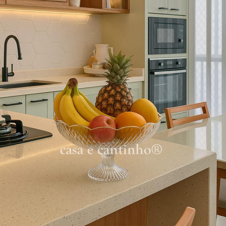 Fruteira de Mesa Acrílica Premium Cesta Decorativ