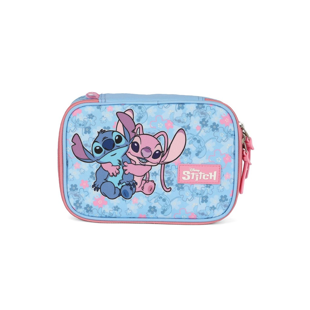 Estojo Escolar Box  Stitch Disney Rosa