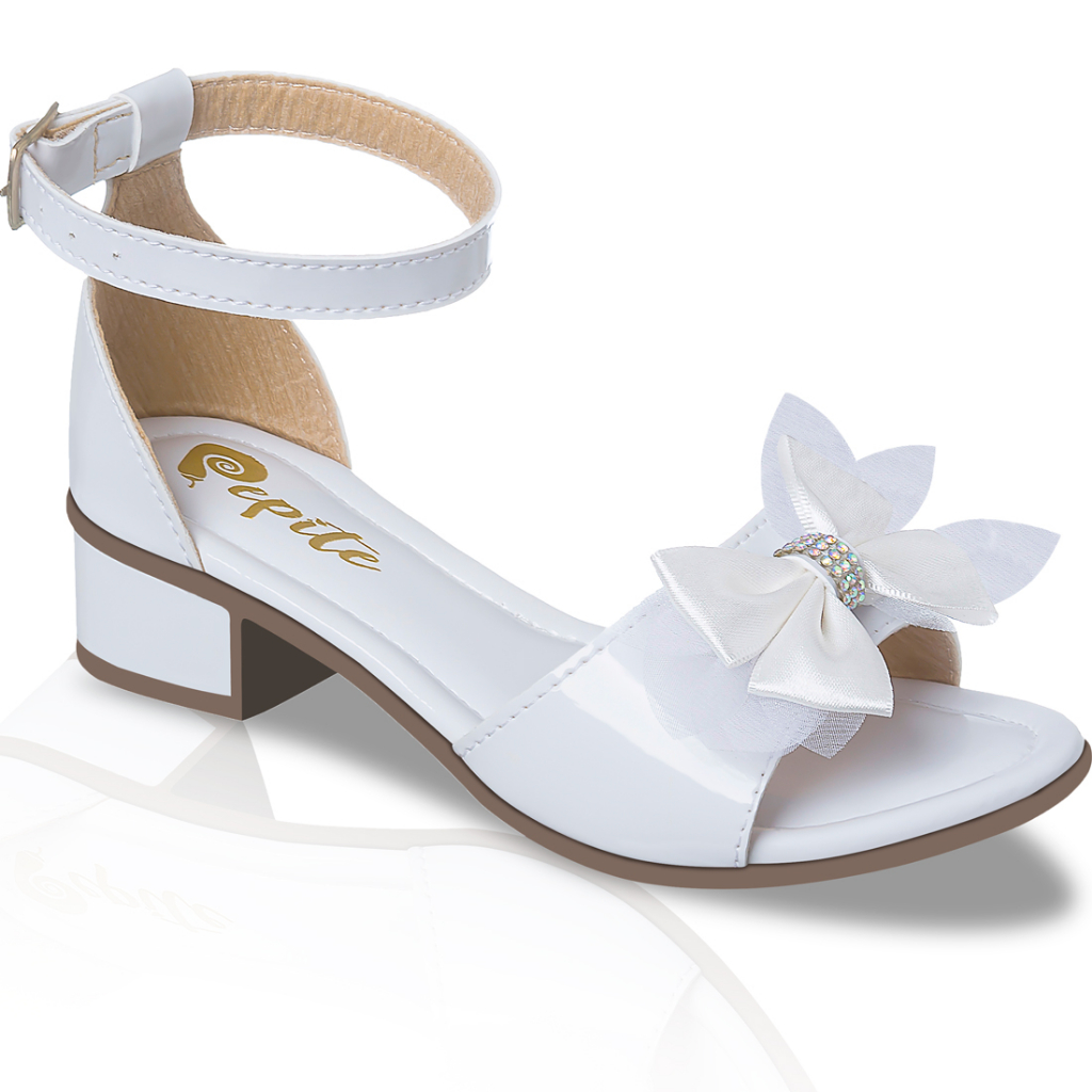 Sandália Feminina Infantil Juvenil Social Com Salto Sandalia de Saltinho Confortável