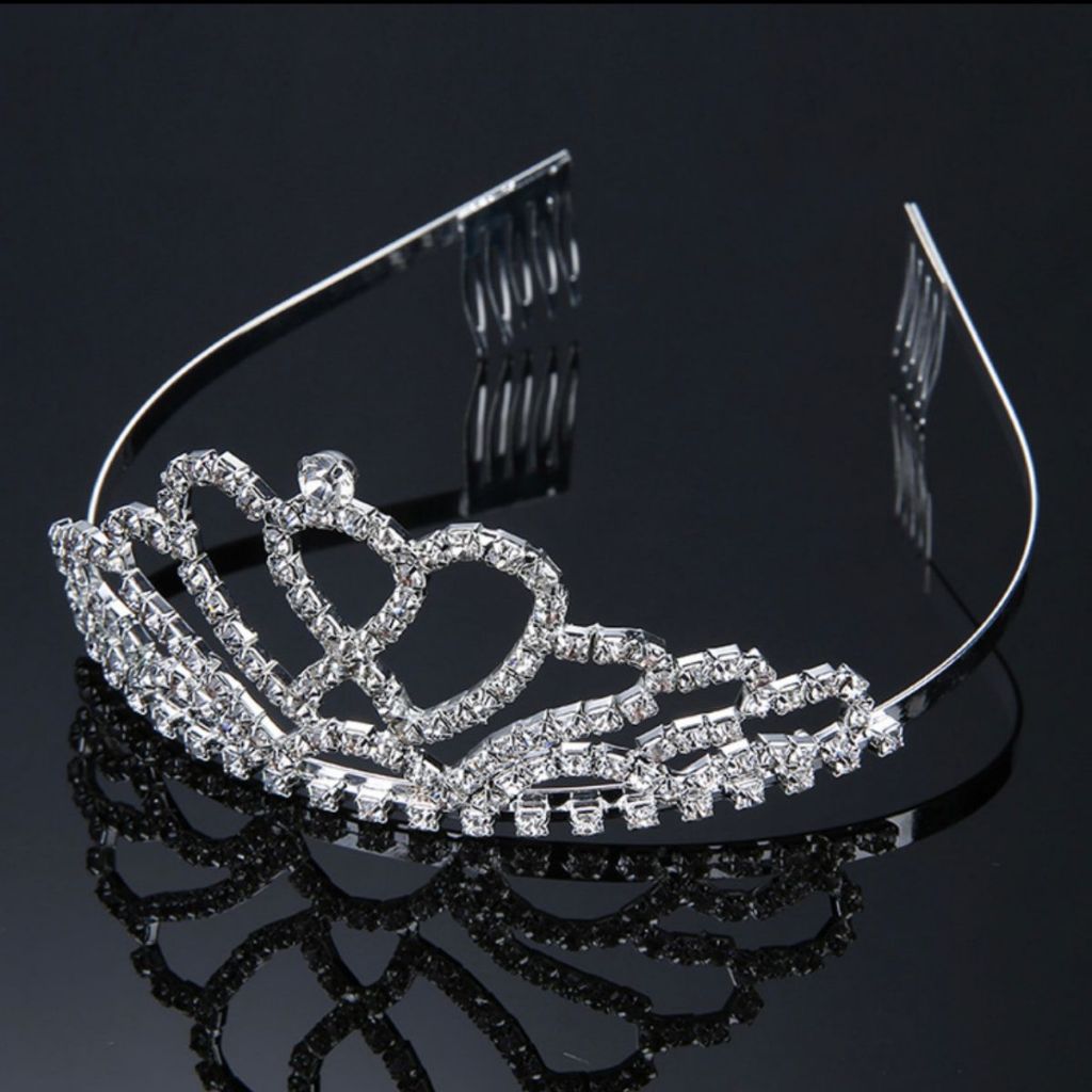 Coroa tiara para CabeloCom Strass Coroa noiva casamento Baile Daminha serve para Festas casamento