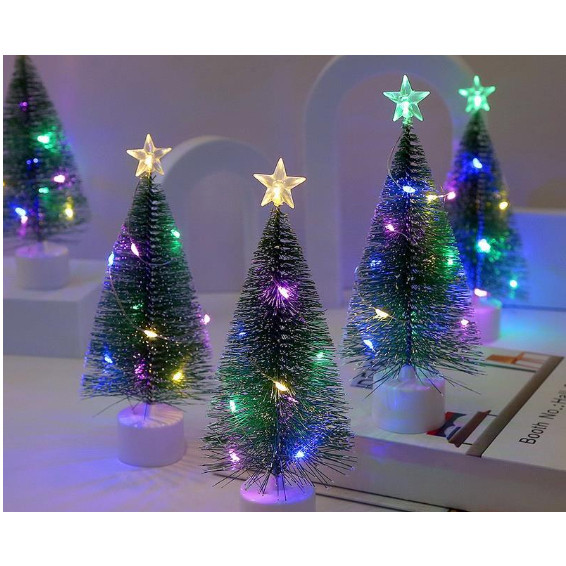 Kit Com 1/2/3 Unidades Árvore De Natal De Mesa Mi