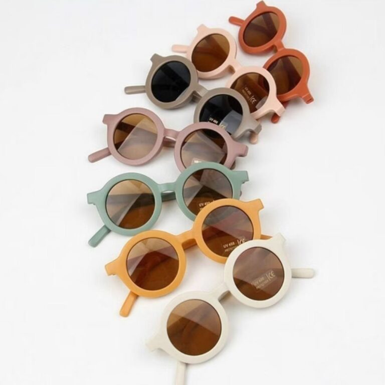 Óculos De Sol Redondo Dobráveis Para Crianças D